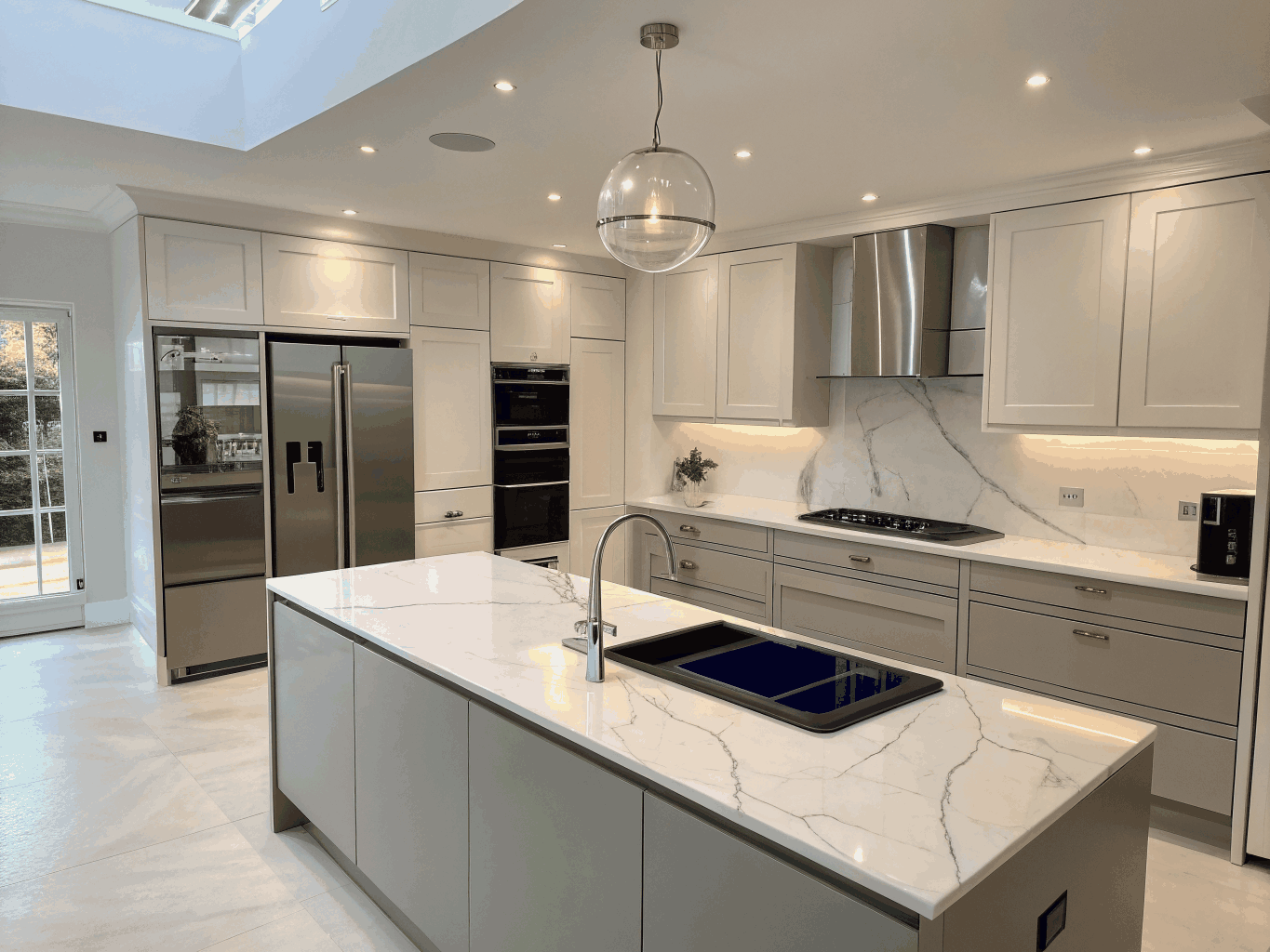 Modern Bosch stainless steel kitchen appliances in a renovated Smyrna home